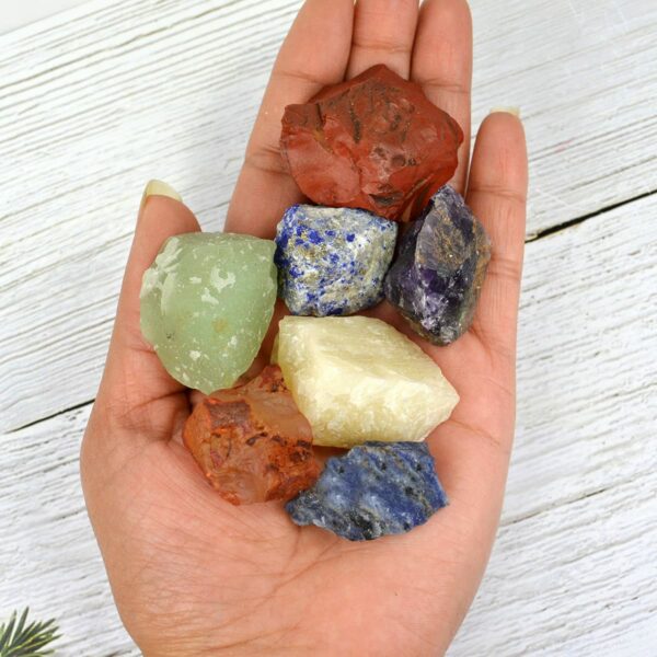 7 Chakra Stone Tree with 500 Beads - Natural Healing Crystal - Image 6