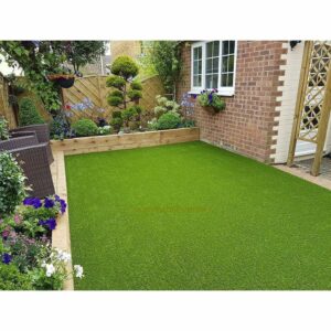 High Density Artificial Grass Carpet Mat - 6.5 x 5 ft, Natural Green