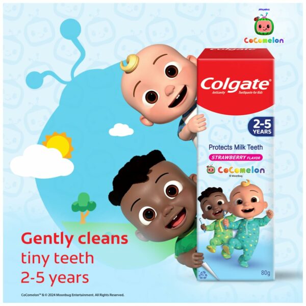 Kids Cocomelon Toothpaste for Ages 2-5 - 80gm Strawberry Flavor - Image 4