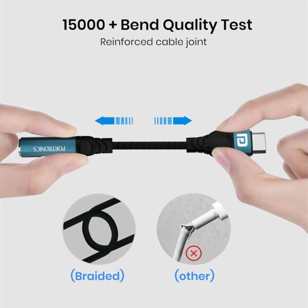 Type C to 3.5mm Audio Jack Adapter with DAC for USB-C Phones - Image 2