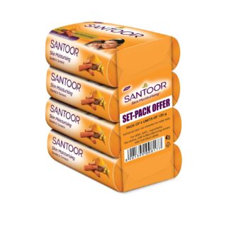 Sandal & Turmeric Soap for Total Skin Care, 125g (Pack of 4)
