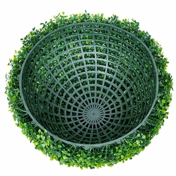 Plastic Boxwood Buxus Grass Hanging Topiary Ball - 32 cm Green - Image 4