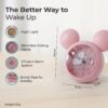 Mickey Mouse Shaped Alarm Clock for Heavy Sleepers - Pink