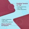 Extra Wide Non-Slip Yoga Mat with Carry Strap - 6mm Thick