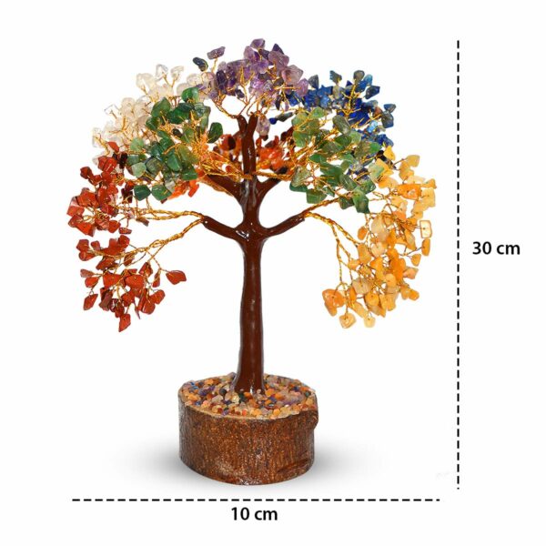 7 Chakra Stone Tree with 500 Beads - Natural Healing Crystal - Image 5