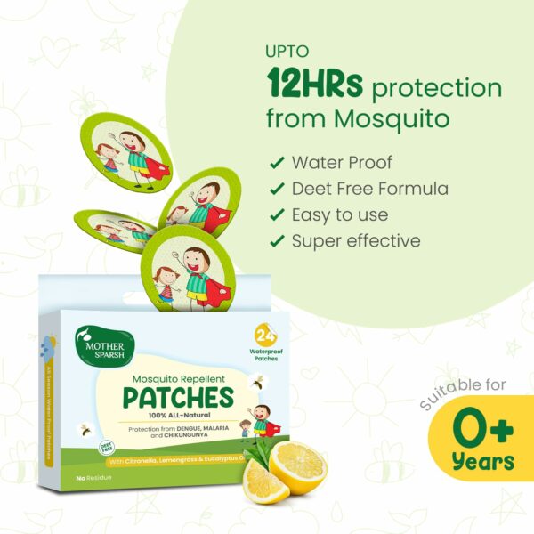 Natural Mosquito Repellent Patches for Babies - 12hr Protection - Image 3