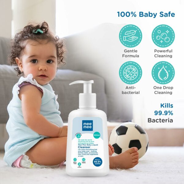 Baby Liquid Cleanser 500ml - Anti-Bacterial, No Alcohol - Image 3