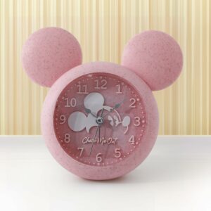 Mickey Mouse Shaped Alarm Clock for Heavy Sleepers - Pink