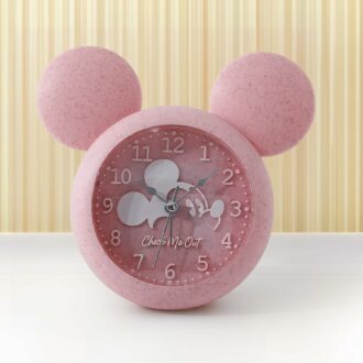 Mickey Mouse Shaped Alarm Clock for Heavy Sleepers - Pink