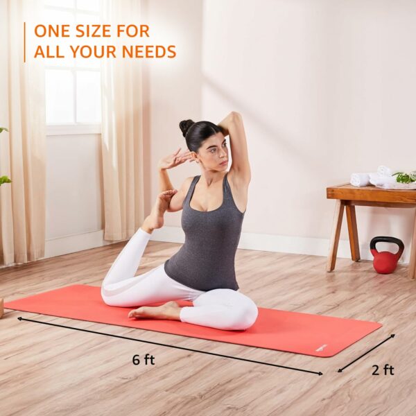 Dual Colour Yoga Mat - 6MM Thick, Anti-Slip, Portable - Image 5
