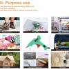 20W Mini Hot Melt Glue Gun with 10 Glue Sticks for DIY Crafts
