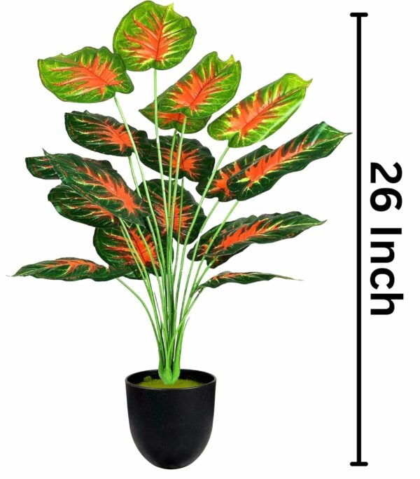 26 Inch Faux Palm Leaves - Tropical Decorations for Parties - Image 2