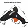 100W Glue Gun with 5 Glue Sticks - Fast & Reliable Adhesive