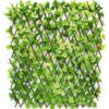 Expandable Artificial Grass Fence for Home & Garden Decor
