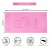 Kids Cat Design Yoga Mat with Carrying Strap - 2x4 ft Pink