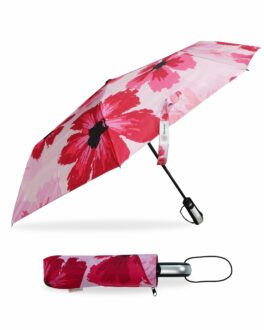Compact 3-Fold Umbrella with Auto Open/Close & UV Protection