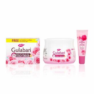 Gulabari Moisturizing Cold Cream 100g & Lip Balm 8g | Natural Rose Oil & Vitamin E