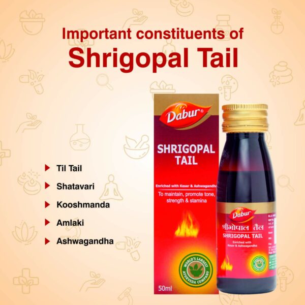 Shrigopal Tail 50 Ml - Ayurvedic Oil for Wellness - Image 2