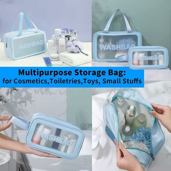 Large Capacity Waterproof Travel Toiletry Bag Set of 3 - Image 3