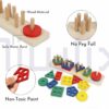 Wooden Shape Sorter Toy for Toddlers - Safe & Fun Learning