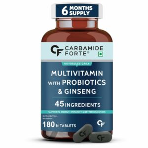 Multivitamin Tablet for Men with Probiotics & Ginseng - 180 Veg Tablets