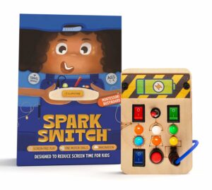 Busy Board V1.5 with LED Light - Sensory Toys for Toddlers 1-3
