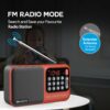 Pocket Mate Digital FM Radio Bluetooth Speaker - 8H Playtime, Type C Charging, Compact Design