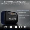 5 in 1 Portable FM Radio with Bluetooth & Recording