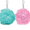Round Loofah Bath Sponge & Back Scrubber - 2 Pack