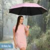 Compact 3-Fold Manual Umbrella for Rain & Sun Protection
