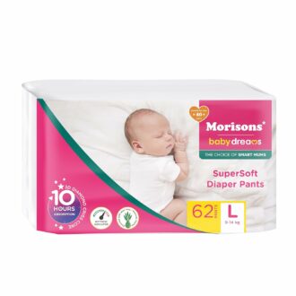 Supersoft Baby Diaper Pants Large - 62 Pieces with Aloe Vera