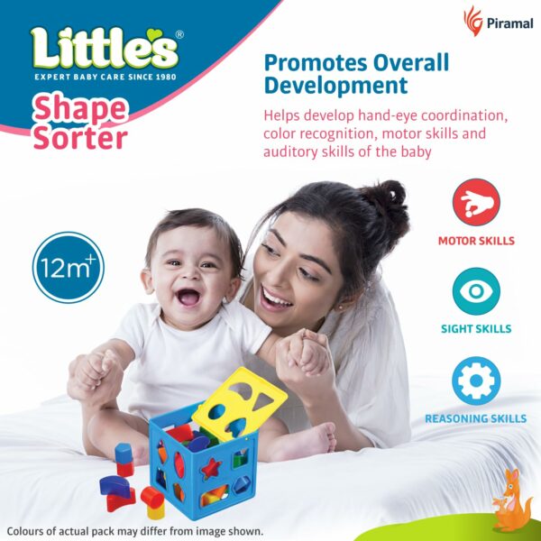 Shape Sorter Cube for Kids | 24 Multi-Color Shapes | Motor Skills Development - Image 3