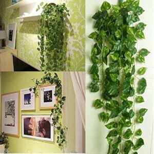 Artificial Money Plant Leaf Garland - 6ft Wall Hanging Decor
