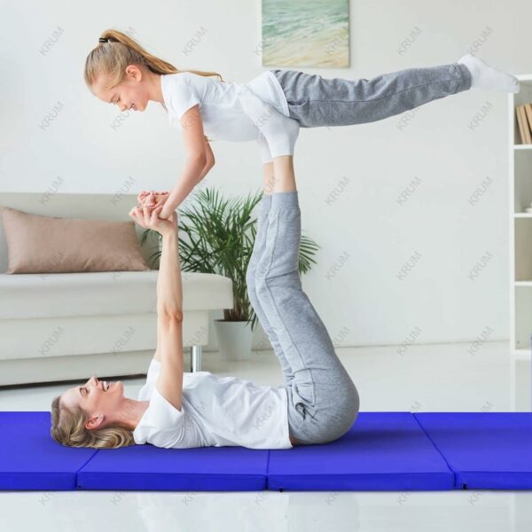 Foldable High-Density Foam Gymnastics & Yoga Mat, 22mm Thick - Image 2