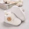 Comfortable Cotton Booties for Newborns 3-12 Months - Pink