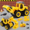 DIY Construction Car Toy Set for Kids - 4 Vehicles, STEM Learning