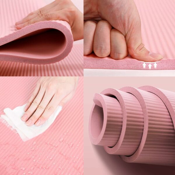 Eco-Friendly Anti-Slip Yoga Mat for Home & Gym - 6mm - Image 4