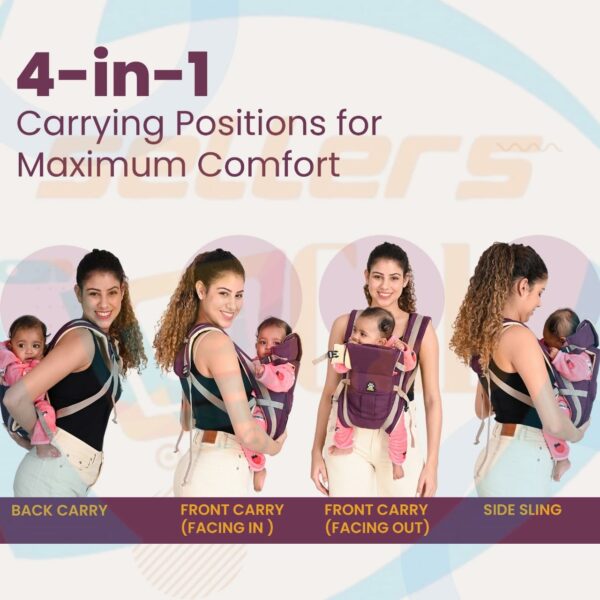 4-in-1 Ergonomic Baby Carrier for Newborns & Toddlers - Image 4