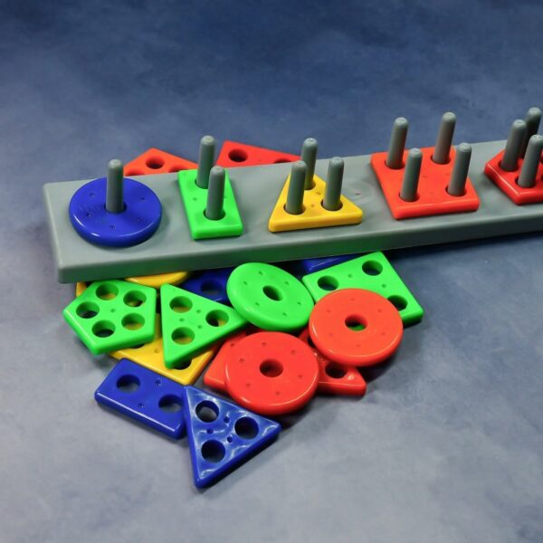 Montessori Learning Blocks for Toddlers - 20 Colorful Shapes - Image 3