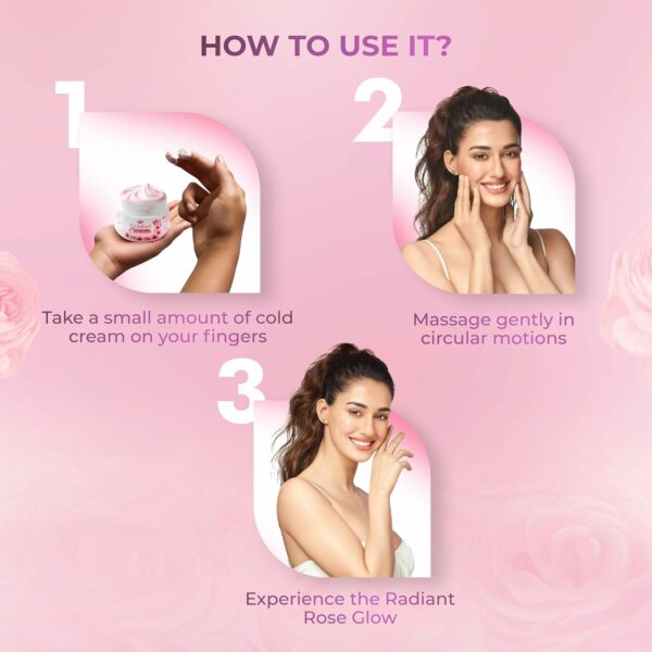 Gulabari Moisturizing Cold Cream 100g & Lip Balm 8g | Natural Rose Oil & Vitamin E - Image 6