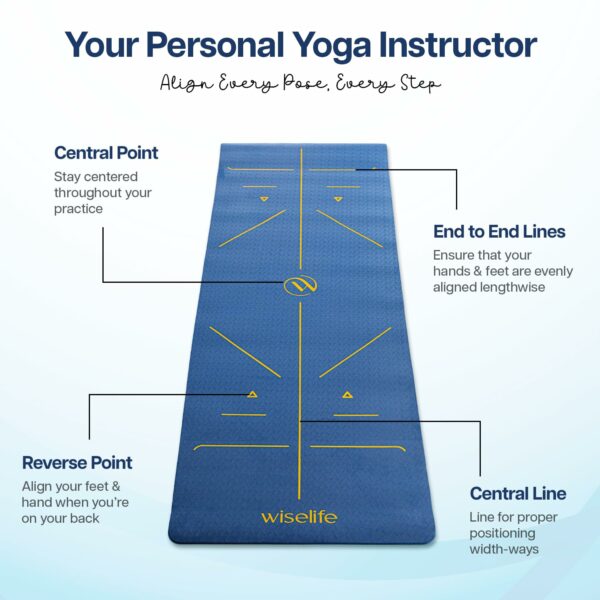 Extra Thick Non-Slip Yoga Mat with Eco-Friendly TPE Material - Image 2