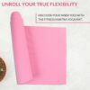 Eco-Friendly 6mm Anti-Slip Yoga Mat with Carrying Strap - Pink
