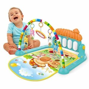 Multi-Function Musical Keyboard Baby Gym Mat with Toys