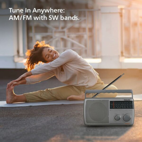 Portable Radio with MW, SW & FM Bands, 500mW Sound Output - Image 2