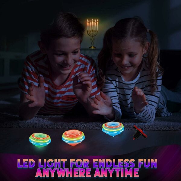 Lattoo Spinning Launcher Gyro Top with LED Light - Color Varies - Image 5