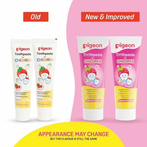 Strawberry Toothpaste for Kids - Gentle & Fluoride-Free (45g, Pack of 2) - Image 2