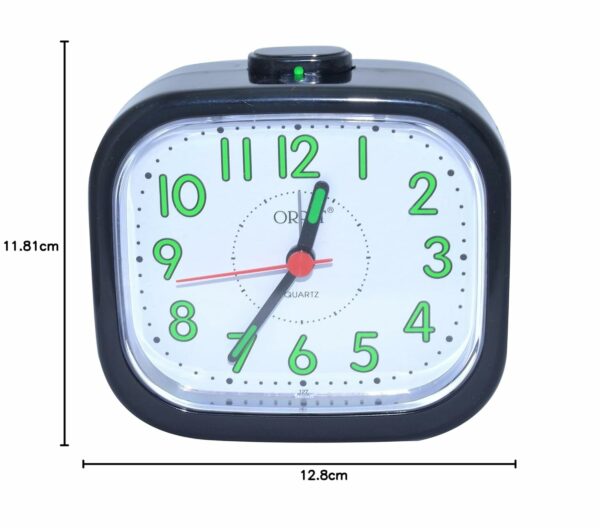 Stylish Analog Table Alarm Clock - Easy Read Design - Image 2
