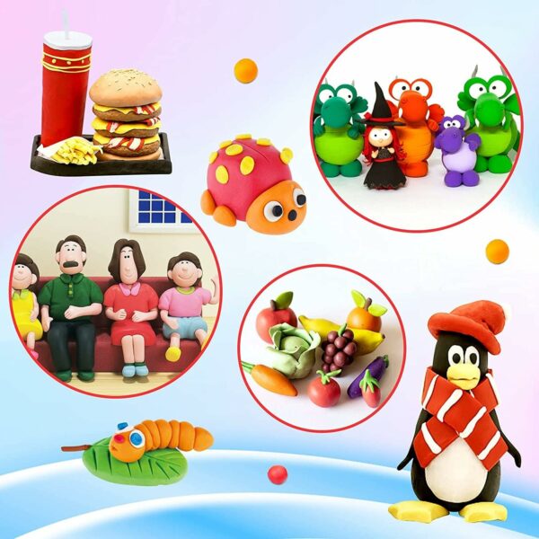 24 Pcs Air Dry Clay Set for Creative Arts & Crafts - Image 6