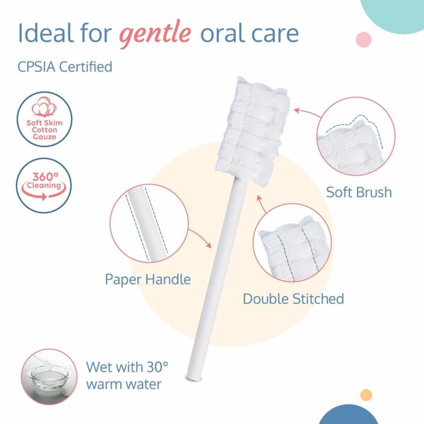 40pcs Baby Oral Care Swabs for Cleaning Teeth & Gums - Image 6