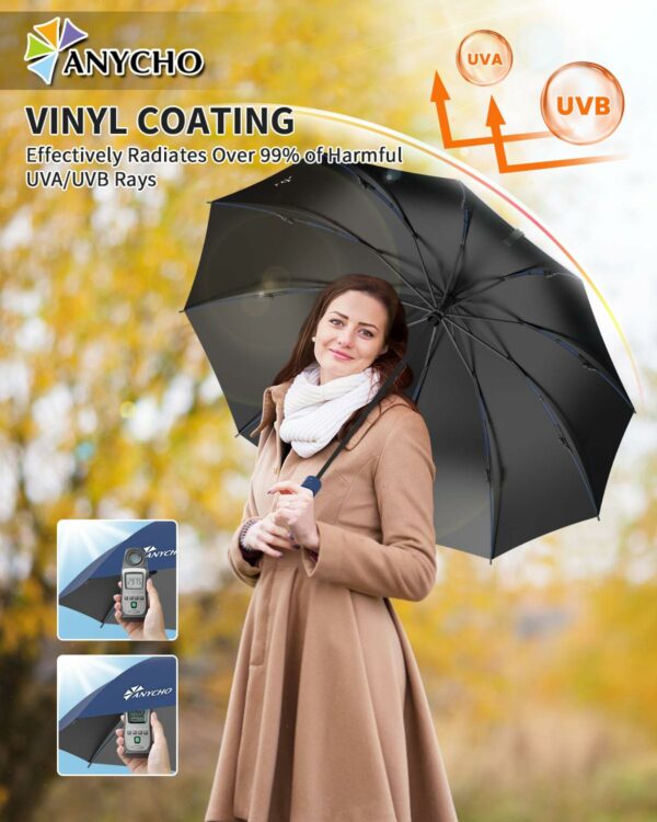 Compact Reverse Folding Umbrella - Windproof & Waterproof - Image 6